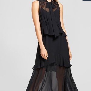 Black ruffle Tier dress.